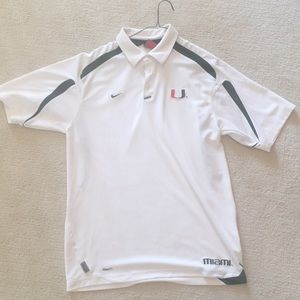 University of Miami athletic collared shirt